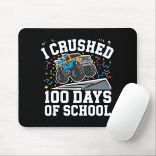100 Days of School Monster Truck 100th Day School Mouse Mat