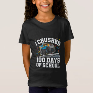 100 Days of School Monster Truck 100th Day School T-Shirt