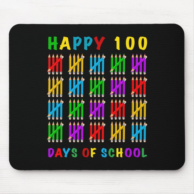 100 Days Of School  Mouse Mat (Front)