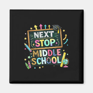 100 Days Of School Next Stop Middle School Boys Ki Magnet