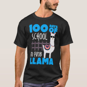 100 Days of School No Prob Llama Cute Student & Te T-Shirt