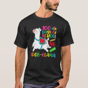 100 Days Of School No Prob-Llama Funny Llama 100th T-Shirt