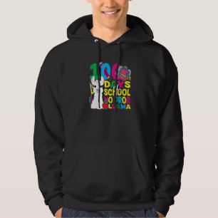 100 Days Of School No Prob llama Llama Teacher And Hoodie