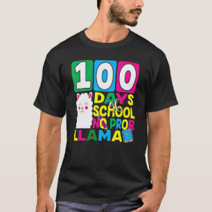 100 Days Of School No Prob-llama Llama Teacher And T-Shirt