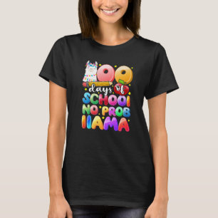 100 Days of School No Probllama Llama Gift Kids Gi T-Shirt