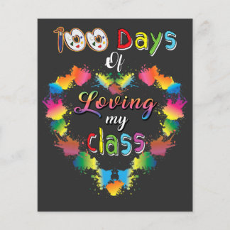 100 Days Of School Of Loving My Class Art Teacher  Flyer