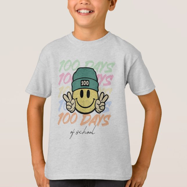 100 days of school, one hundred days of class T-Shirt (Front)