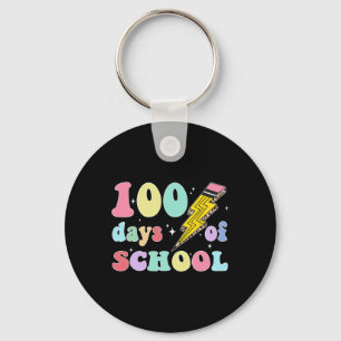 100 Days Of School Pencil Funny Teachers Students Key Ring