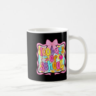 100 Days Of School Preppy 100th Day Of School Teac Coffee Mug