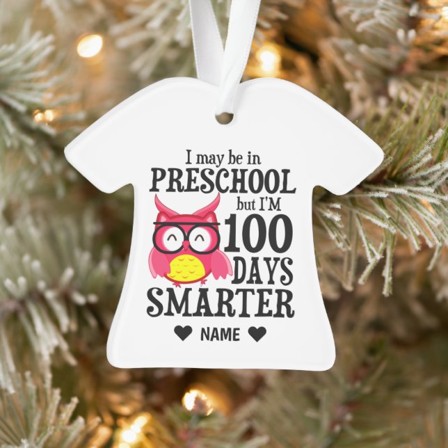 100 Days of School - Preschool Ornament (Tree)