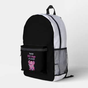 100 days of school printed backpack