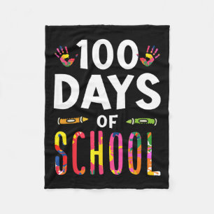 100 Days Of School Sayings Cute Team Sweet Fleece Blanket