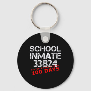 100 Days Of School Shirt For Student 100th Day Of Key Ring