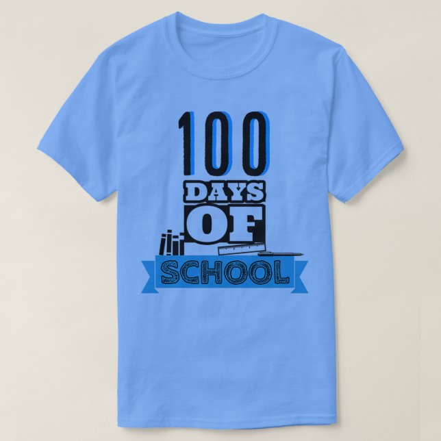 100 Days Of School Shirt Gift For Teacher And Stud (Design Front)