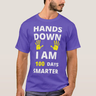 100 Days of School Shirt Hands Down I Am 100 Days 