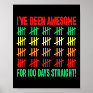 100 Days Of School Shirt Kids 100th Day Of School Poster