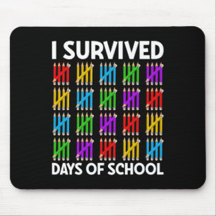 100 Days Of School Shirt Kids 100th Day School Cos Mouse Mat