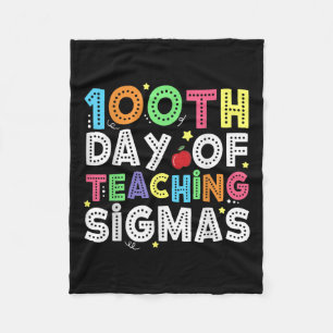 100 Days Of School Shirts Teacher 100th Day Fleece Blanket