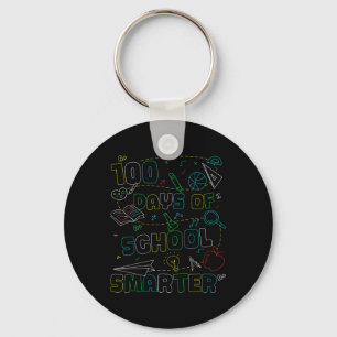 100 Days Of School Smarter Happy 100th Days Of Key Ring