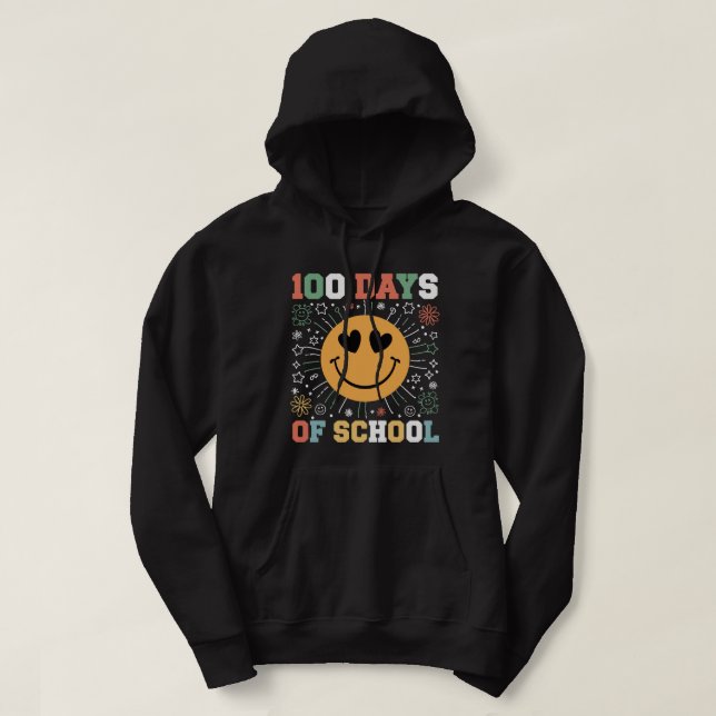 100 days of school smile hoodie (Design Front)