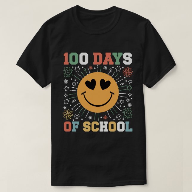 100 days of school smile T-Shirt (Design Front)