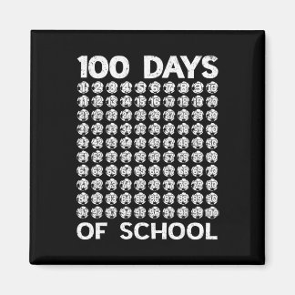 100 Days Of School Soccer 100th Day Of School Boys Magnet