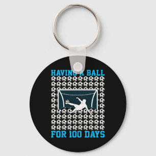 100 Days Of School Soccer 100th Day Of School For Key Ring