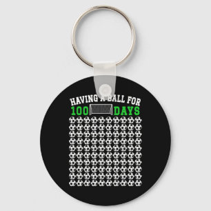 100 Days Of School Soccer 100th Day Of School For Key Ring