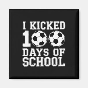 100 Days Of School Soccer Boys Kids 100th Day Of S Magnet