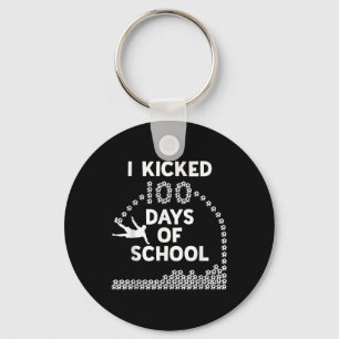 100 Days Of School Soccer Kids 100th Day Of Key Ring