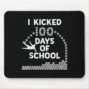 100 Days Of School Soccer Kids 100th Day Of Mouse Mat