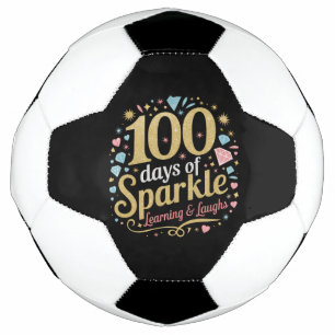 100 Days of School Sparkle Learning and Laughs Football