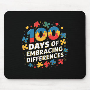 100 Days Of School Sped Teacher Embracing Differen Mouse Mat