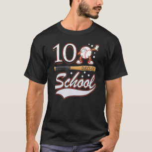 100 Days Of School Sports Game Baseball Player Stu T-Shirt