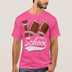 100 Days Of School Sports Game Rugby Player Studen T-Shirt