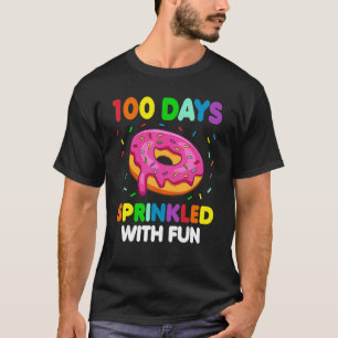100 Days Of School Sprinkled With Fun Doughnut Tea T-Shirt
