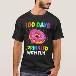 100 Days Of School Sprinkled With Fun Doughnut Tea T-Shirt