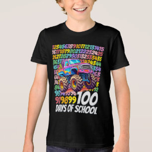 100 days of school student kids boys teachers gift Tri-Blend shirt