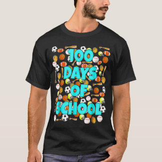 100 Days of School T for kids or teachers Sports T-Shirt
