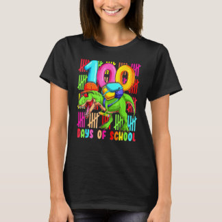 100 Days Of School T REX 100th Day Dinosaur Gift K T-Shirt