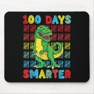 100 Days Of School T-rex 100th Day Of School Mouse Mat