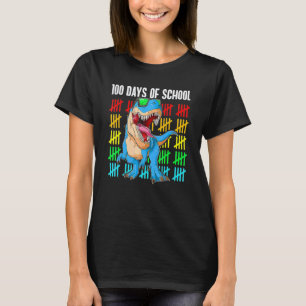 100 Days Of School T Rex For Teacher Student 100th T-Shirt