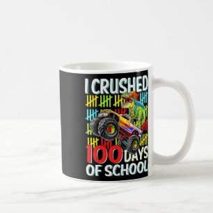100 Days Of School T-rex Monster Truck 100th Day O Coffee Mug