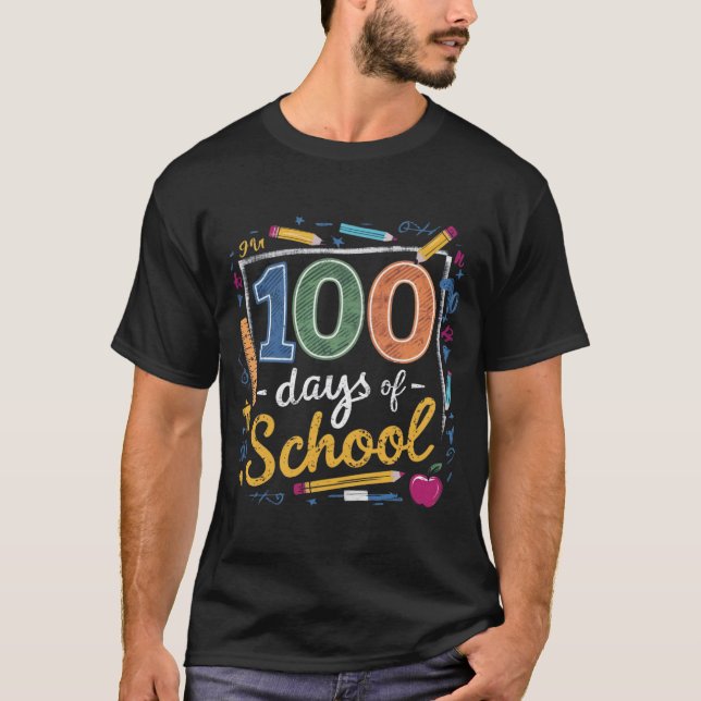 100 Days of School t-shirt Design (Front)