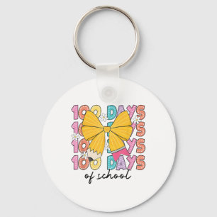 100 Days Of School Teacher 100th Day Of School Key Ring