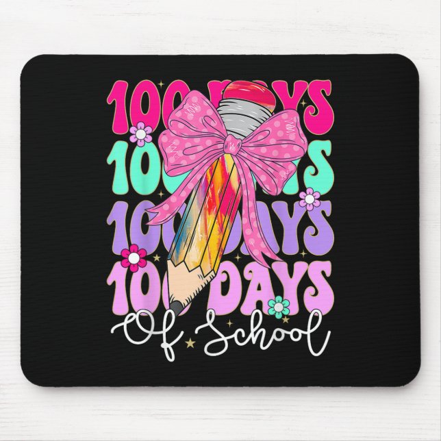100 Days Of School Teacher 100th Day Of School Mouse Mat (Front)