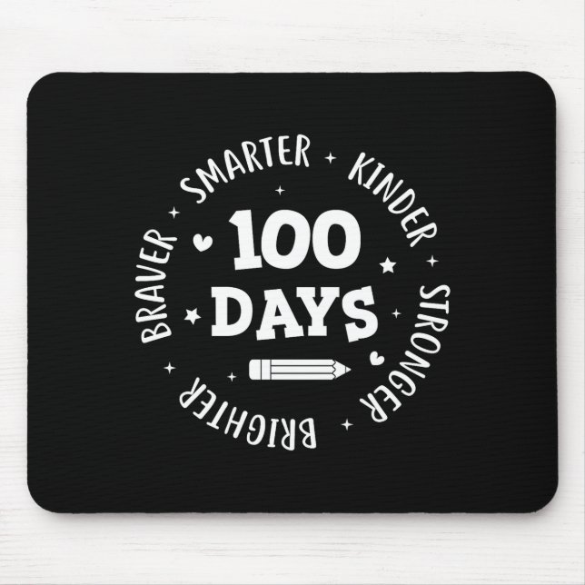 100 Days Of School Teacher 100th Day Of School Sma Mouse Mat (Front)