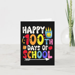 100 Days Of School Teacher And Student 1  Card