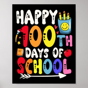 100 Days Of School Teacher And Student 1 Poster