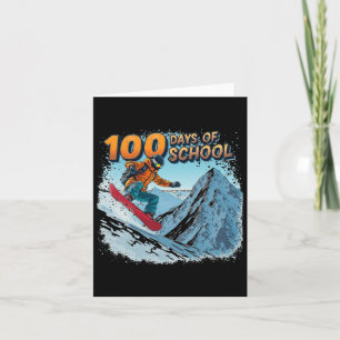 100 Days Of School Teacher And Student Funny Card